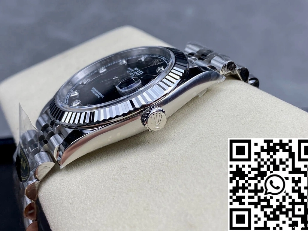 Datejust Factory M126334-0012 Dial Clean Black Rolex 0329